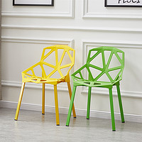 北欧餐椅现代简约家用塑料靠背椅休闲接待洽谈椅咖啡椅创意椅子