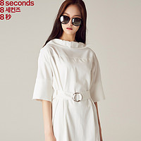 8seconds|8秒女式韩版夏季新款时尚收腰连衣裙128471Q5B