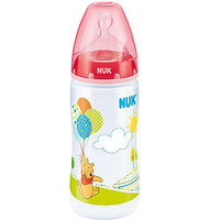 德国 NUK 宽口 PP 奶瓶 迪士尼系列 300ml(附1号硅胶中圆孔奶嘴)(颜色随机)(适用0-6个月)
