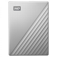 WD 西部數據 My Passport Ultra 新款Type-C接口 2.5英寸移動硬盤 4TB  銀色 WDBFTM0040BSL