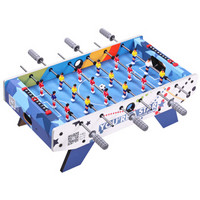皇冠玩具（ HUANGGUAN ）蓝色升级6杆桌上足球机 木制桌面足球 儿童玩具小桌子+凑单品