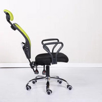匠林家私 电脑椅家用升降可躺椅子办公椅午休椅旋转文员椅(绿色 钢制脚)
