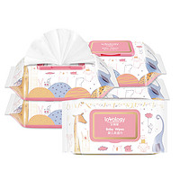 全因爱婴儿柔湿巾婴幼儿湿纸巾手口专用新生儿湿巾80片带盖5包