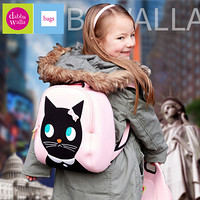 美国 瓦拉包dabbawalla 幼儿园书包男女儿童双肩背包 3-10岁宝宝旅游背包儿童书包 猫咪