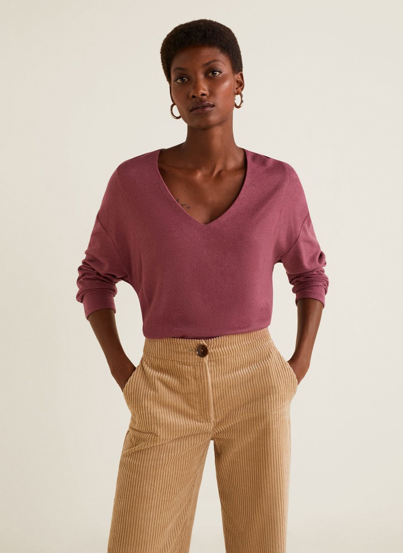 MANGO 41070771 女士长袖T恤