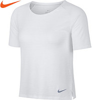 NIKE 耐克 BREATHE MILER S/S TOP女短袖慢跑运动T裇 SU18 STEPSPORTS