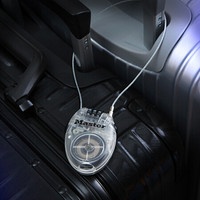 玛斯特彩色编织钢缆绳锁可调节密码锁行李箱包多用挂锁4603D 透明色 *2件