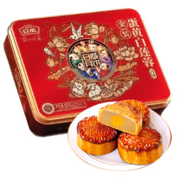 RiWei 日威 月饼 金装 白莲蓉月饼礼盒 400g *10件