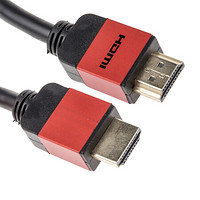 RS Pro欧时 3m 红色 30 awg HDMI至HDMI 公至公 HDMI 电缆 CPAL002Red-3m PVC
