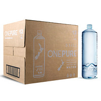 亿纯 ONEPURE 新西兰原装进口天然弱碱性涌泉水天然矿泉水1500ml*12瓶（整箱装）