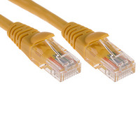 RS Pro欧时 10m 黄色 PVC护套 U/UTP屏蔽 5e类网线组件