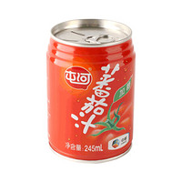 屯河 番茄汁 番茄汁果蔬汁西红柿汁饮料整箱批发 酸甜味（245ml*24听）