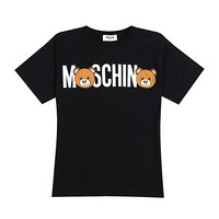 莫斯奇诺 MOSCHINO 奢侈品童装男款棉质短袖T恤小熊圆领半袖HNM029 LAA03 60100 8A/8岁/128cm