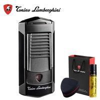 Tonino Lamborghini 德尼露·兰博基尼打火机充气打火机蓝焰直冲防风打火机生日节日礼物TTR009000黑色