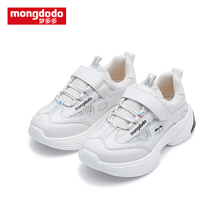 巴拉巴拉旗下梦多多mongdodo童装儿童旅游鞋2019新款中大童运动鞋79204192251米白30