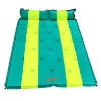喜马拉雅 自动充气垫双人可拼接防潮垫气垫床加宽加厚充气垫帐篷防潮垫 充气床 双人绿黄条