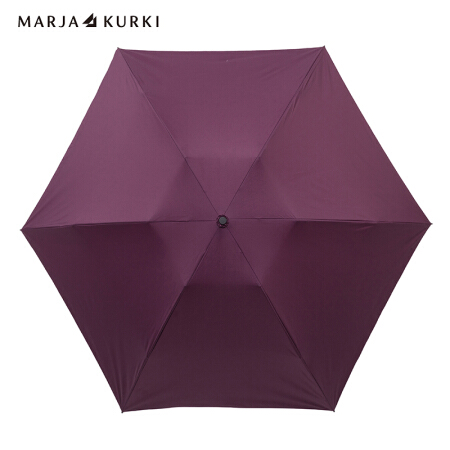 玛丽亚.古琦 玛丽亚古琦 MARJA KURKI 三折伞 超轻晴雨两用纯色彩胶防晒防风折叠太阳伞女 知性纯色 9FF236118  酒红色