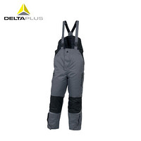代尔塔/DELTAPLUS PU涂层Oxford极低温防护服 防寒背带裤405422 灰色 XXL 1件装