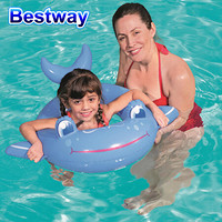 Bestway百适乐 儿童充气游泳圈救生圈鲸鱼泳圈宝宝戏水玩具适合3-6岁 自驾游装备36128
