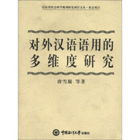 山东省社会科学规划研究项目文丛·重点项目：对外汉语语用的多维度研究