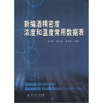 新编酒精密度 浓度和温度常用数据表