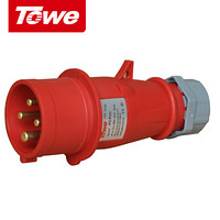 TOWE （同为）32A工业连接器工业插头/机房PDU航空插头4芯公头