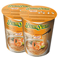 泰国进口 养养牌（yumyum）酸辣虾味方便米线 （组合装）66g*2杯 米线