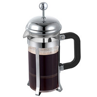 焙印法压壶 不锈钢泡咖啡壶 家用法式冲茶器 咖啡滤压壶玻璃过滤杯350ml