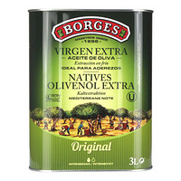 伯爵（BORGES）特级初榨橄榄油 食用油 西班牙原装进口 3L 铁听