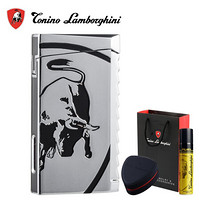 tonino lamborghini 德尼露·兰博基尼充气打火机 防风直冲火机生日节日礼物TTR001000黑牛