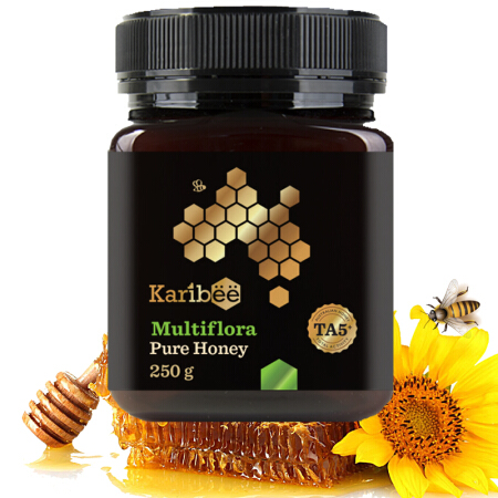 Karibee 可瑞比澳洲原装进口百花蜜TA5+天然活性蜂蜜250g