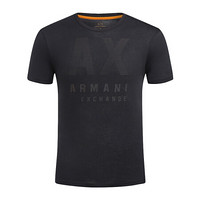 ARMANI EXCHANGE阿玛尼奢侈品19春夏新款男士针织T恤衫 3GZTFB-ZJH4Z BLACK-1200 XL