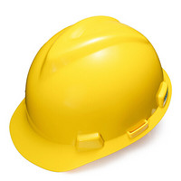 梅思安 （MSA） 10146507V-Gard ABS标准型安全帽 一指键帽衬D型下颏带 建筑工地防幢安全帽 黄色 定做