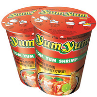 泰国进口 养养牌（yumyum）冬阴功酸辣虾味汤面（杯面） 70g*2杯 组合装 速食方便面