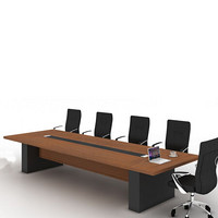 天晋会议桌 现代简约 深灰色 三胺板 办公桌