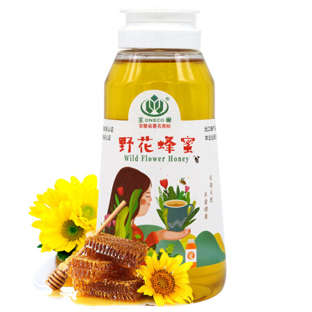 王巢 ONECO 野花蜂蜜多花蜜山花蜜950克