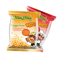 泰国进口 养养牌（yumyum）点心面（烧烤味25g*3袋+蒜蓉鸡味25g*3袋）干脆面