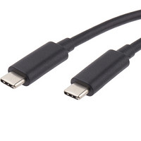 RS Pro欧时 1m 黑色 USB 电缆组件, USB C