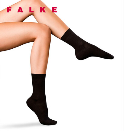 FALKE 德国鹰客 No. 3奢华商务袜四季可穿时尚优雅中筒女袜 黑色black 37-38 46571-3009