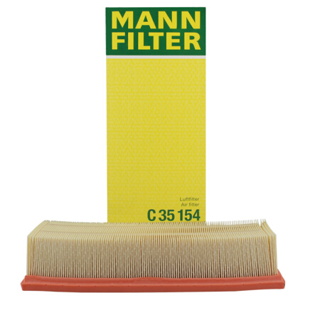 曼牌滤清器 曼牌（MANNFILTER）空气滤清器空气滤芯空滤格C35154迈腾CC帕萨特途观L高尔夫6速腾Q3