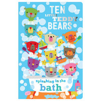 浴缸里泼水的泰迪熊Ten Little Teddy Bears Splashing in the