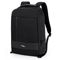 SWISSGEAR瑞士商务双肩包苹果笔记本包电脑包14英寸/15.6英寸大容量背包男女书包出差通勤旅行包 SA-6704黑色