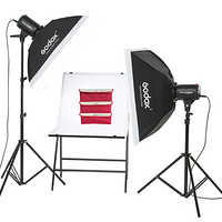 神牛（Godox）E250 摄影棚小型250W摄影闪光灯摄影灯套装 开店拍照补光灯摄影器材 两灯套装