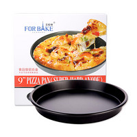 法焙客（FOR BAKE）8寸披萨盘烤箱家用比萨盘pizza烤盘8寸烘焙工具  硬膜氧化 黑
