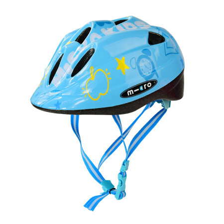 m-cro 迈古 瑞士m-cro迈古溜冰鞋儿童轮滑滑板滑步车户外运动头盔透气可调护具保护头部安全帽 FLY 蓝色M/L码