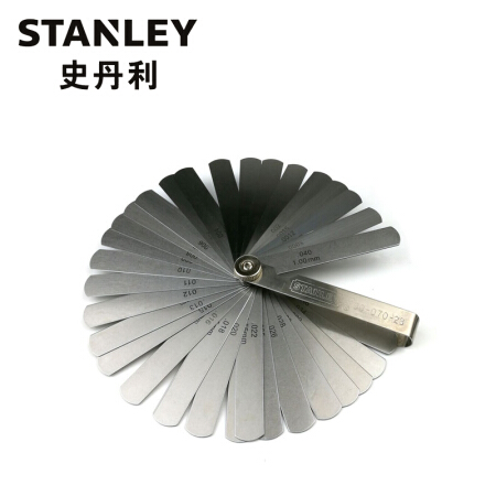 STANLEY 史丹利 订制32件装公英制塞尺0.02-1.00mm90-070-23（付款后5-10天发货）