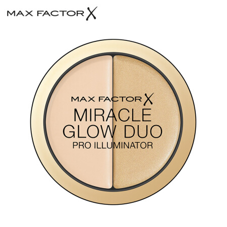蜜丝佛陀 MAXFACTOR 奇幻立体双效修容膏 10浅米色11g（彩妆 立体 V脸 高光 阴影 鼻影 提亮 遮瑕）