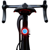 虎顿（HOTUN）WD02-01自行车尾灯警示灯爆闪USB充电山地车骑行高亮创意灯 五角星双色