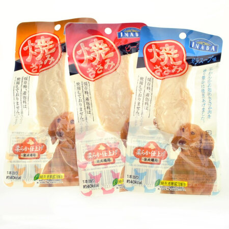 伊纳宝奶酪味犬用烤鸡小胸肉30g*6包