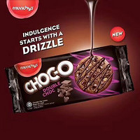 马来西亚进口 马奇新新(munchy's)香浓巧克力豆曲奇饼干125g 休闲零食